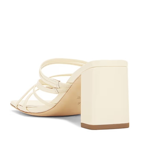 NWT RAYE Lia Cream Leather Strappy Mule Heel Size 6.5 - Picture 3 of 7